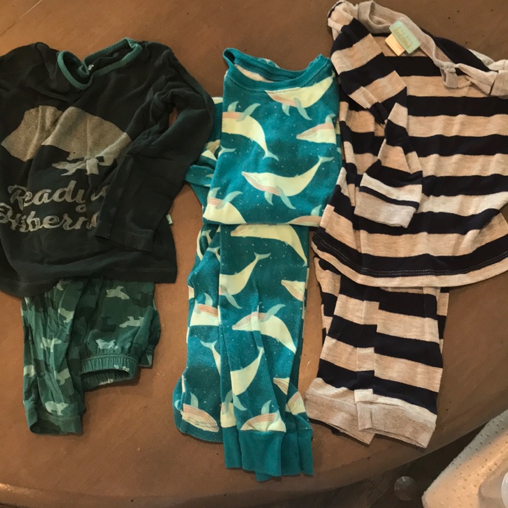 3 pair long pajamas sets 4T